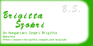 brigitta szopri business card